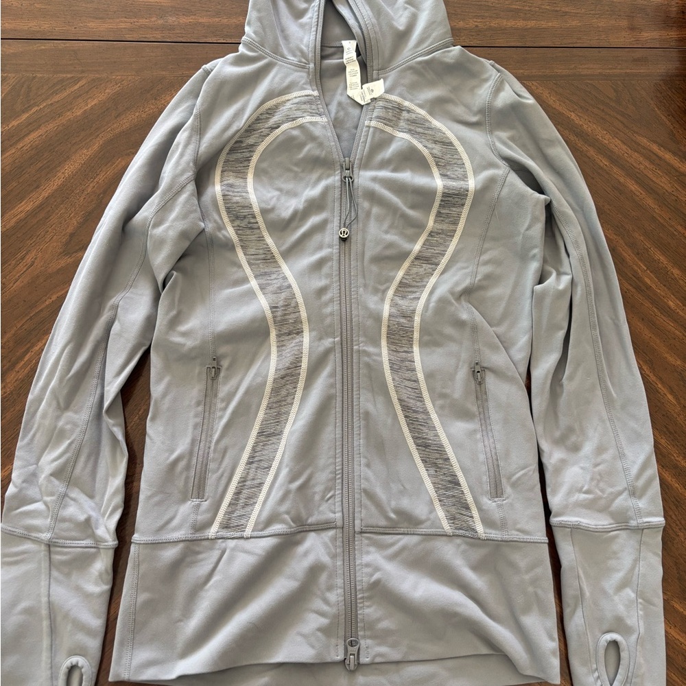 lululemon athletica Light Gray Hooded Jacket